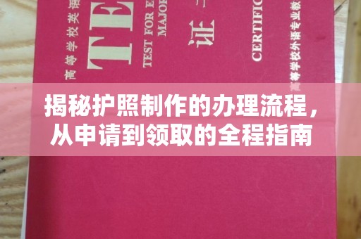 盐边揭秘护照制作的办理流程，从申请到领取的全程指南